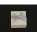 Boîte emballage cadeau nœud papillon blanc 7.6 x 7.6 x 4.3 cm